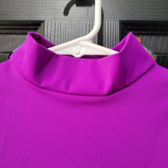 Weissman catalog Balera Child large purple long sleeve zip up back leotard for d - Picture 3 of 8